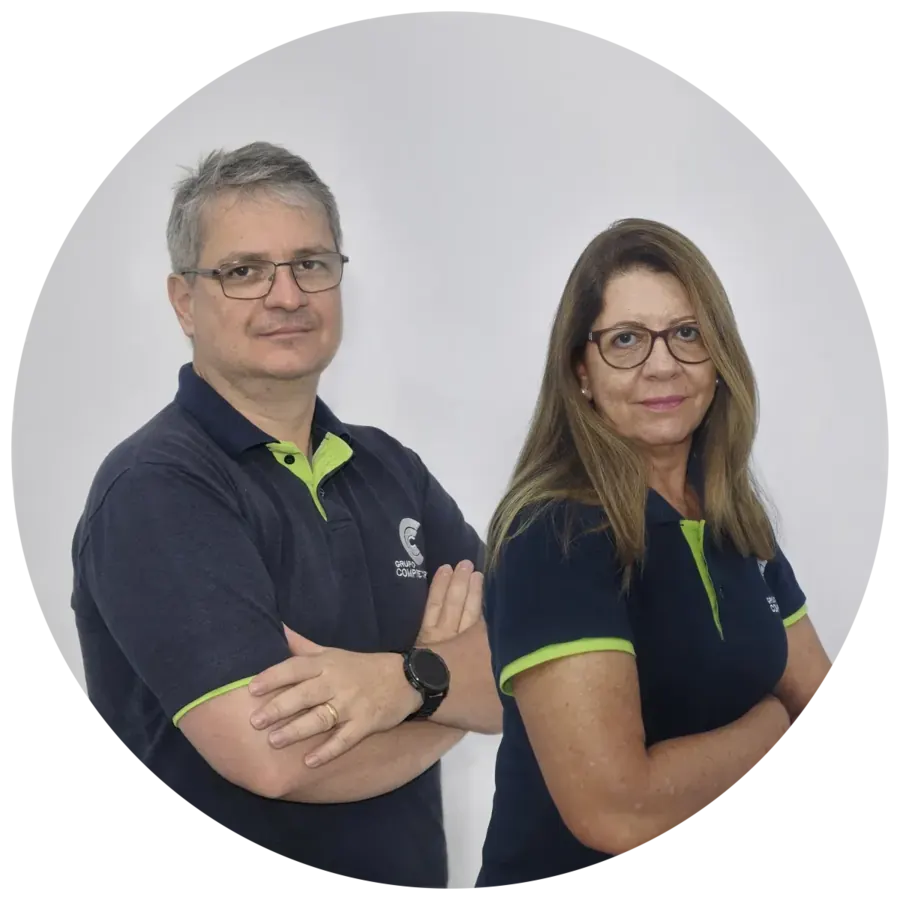 Rosângela Castejon e Reginaldo Nascimento, à frente do Grupo Compre Certo